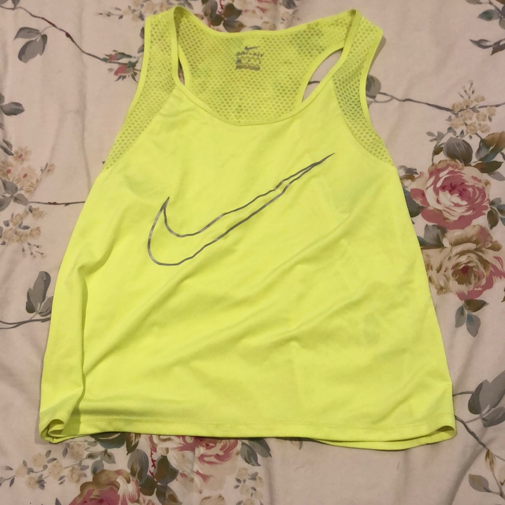 Highlight yellow Nike shirt